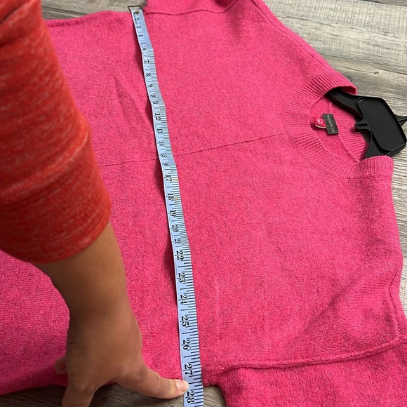 Vince Camuto Oversized Sweater Drop Shoulder Pink Comfy Sweater Women’s Size L - Picture 9 of 14